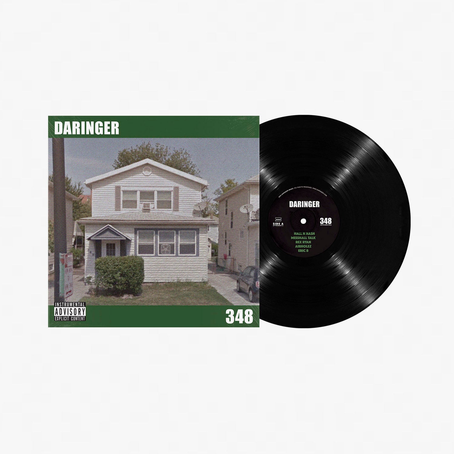 348 Instrumentals: Vol. 1 (Black Vinyl LP) – Daringer Records