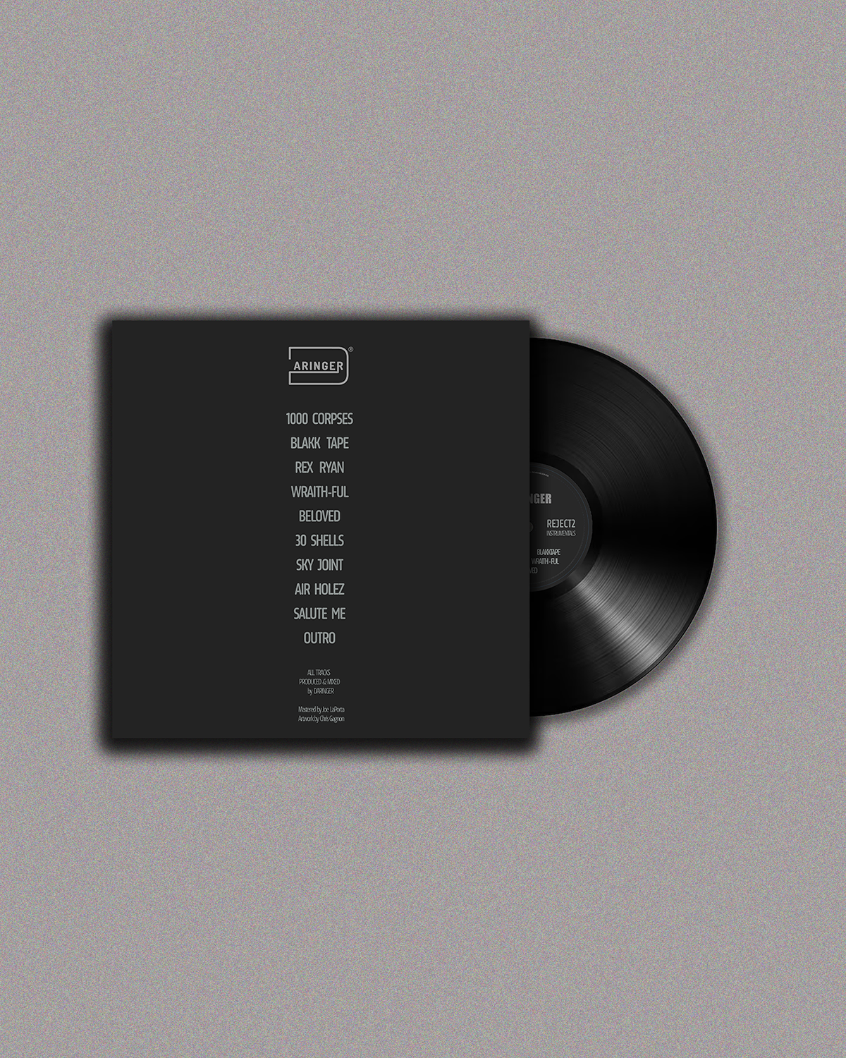 "REJECT2" INSTRUMENTALS VINYL (BLACK)