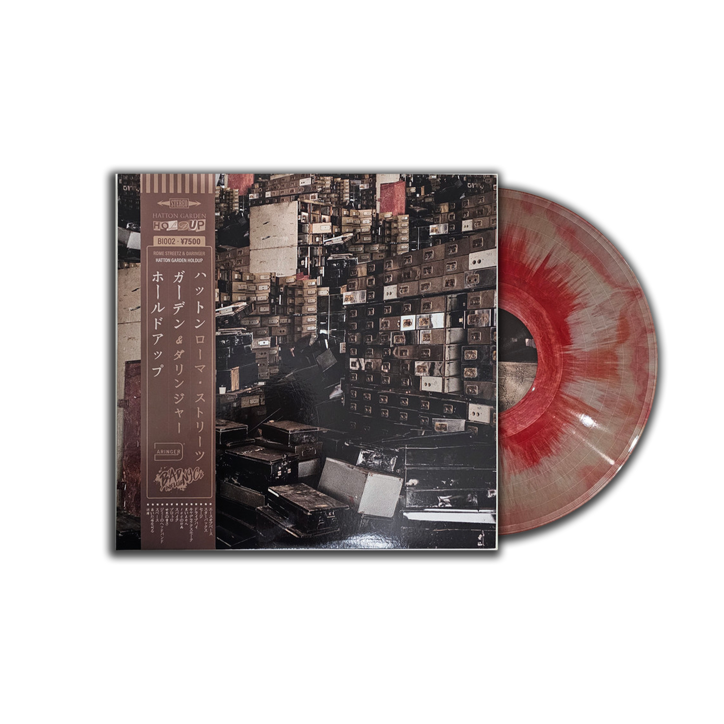 "Hatton Garden Holdup" Limited Red Obi Strip Vinyl (Red/Silver)